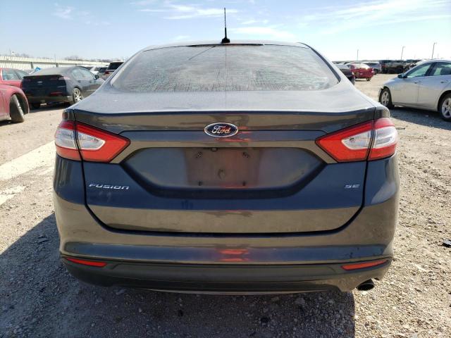 3FA6P0H76GR343399 - 2016 FORD FUSION SE GRAY photo 6