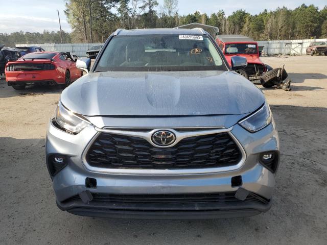 5TDGZRAH4NS108719 - 2022 TOYOTA HIGHLANDER XLE SILVER photo 5