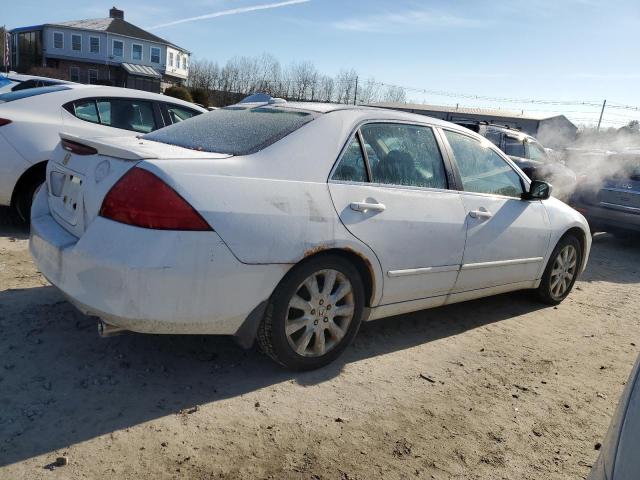 1HGCM66837A001652 - 2007 HONDA ACCORD EX WHITE photo 3