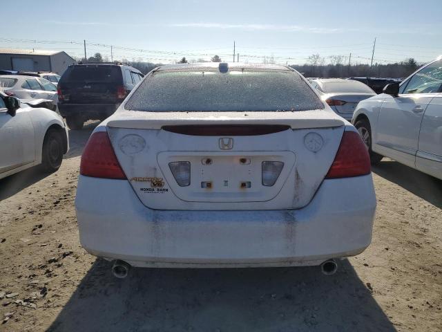 1HGCM66837A001652 - 2007 HONDA ACCORD EX WHITE photo 6