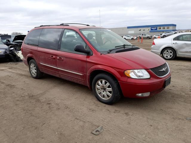 2C4GP54L84R591590 - 2004 CHRYSLER TOWN & COU TOURING წითელი ფოტო 4