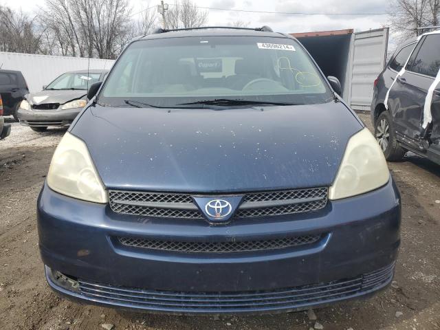 5TDZA23C55S223855 - 2005 TOYOTA SIENNA CE BLUE photo 5