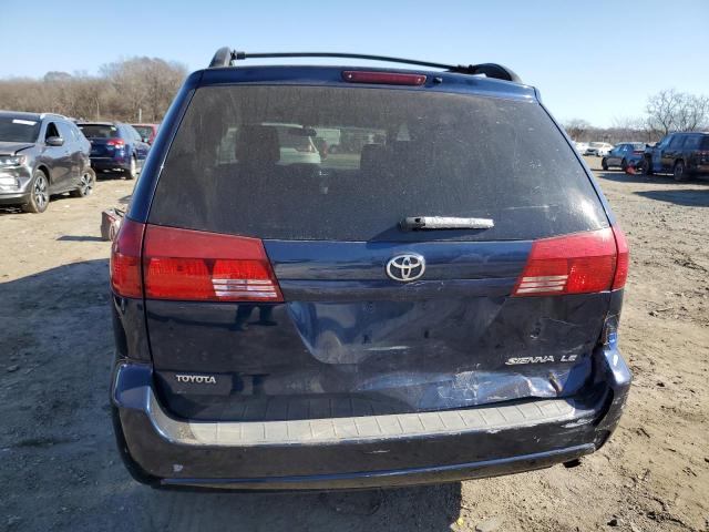 5TDZA23C55S223855 - 2005 TOYOTA SIENNA CE BLUE photo 6