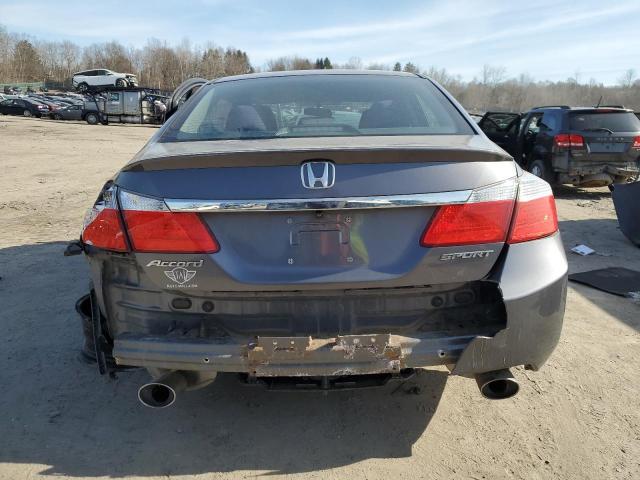 1HGCR2F56EA161103 - 2014 HONDA ACCORD SPORT GRAY photo 6