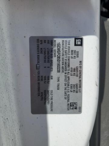 1GCWGFCB5D1902228 - 2013 CHEVROLET EXPRESS G2 WHITE photo 13