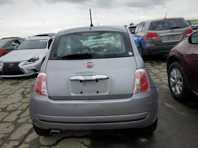 3C3CFFAR0FT598392 - 2015 FIAT 500 POP SILVER photo 6