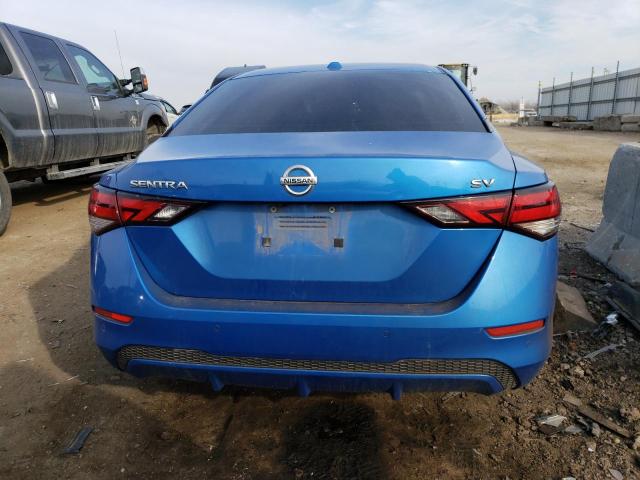 3N1AB8CVXLY227830 - 2020 NISSAN SENTRA SV BLUE photo 6