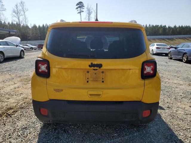 ZACCJABB7JPH48528 - 2018 JEEP RENEGADE LATITUDE YELLOW photo 6