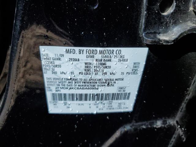 2FMDK4KC8ABA60954 - 2010 FORD EDGE LIMITED BLACK photo 13