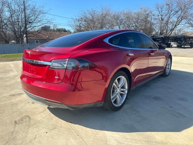 5YJSA1CN9DFP27292 - 2013 TESLA MODEL S Կարմիր լուսանկար 4