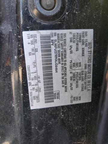 5LMFU27R93LJ26464 - 2003 LINCOLN NAVIGATOR შავი ფოტო 12