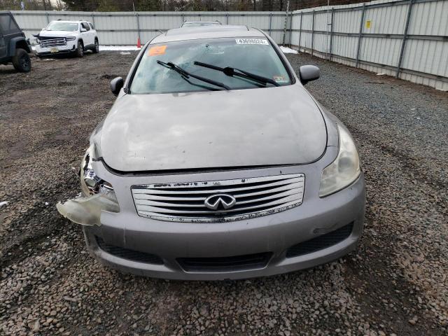 JNKBV61F28M266283 - 2008 INFINITI G35 GRAY photo 5