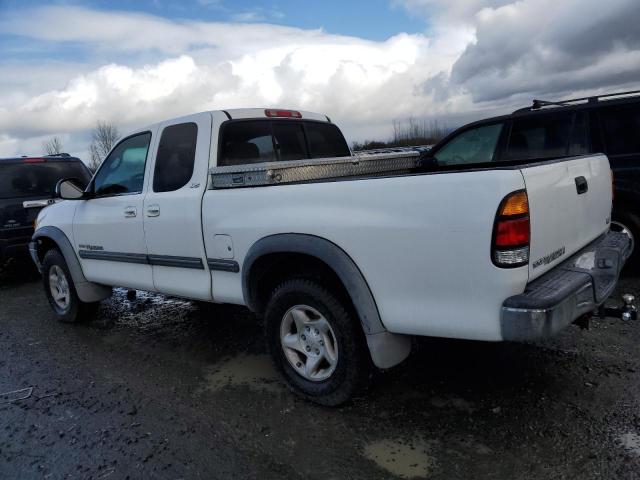 5TBRT3414YS117925 - 2000 TOYOTA TUNDRA ACCESS CAB WHITE photo 2