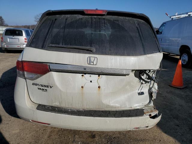 5FNRL5H66FB034992 - 2015 HONDA ODYSSEY EXL WHITE photo 6