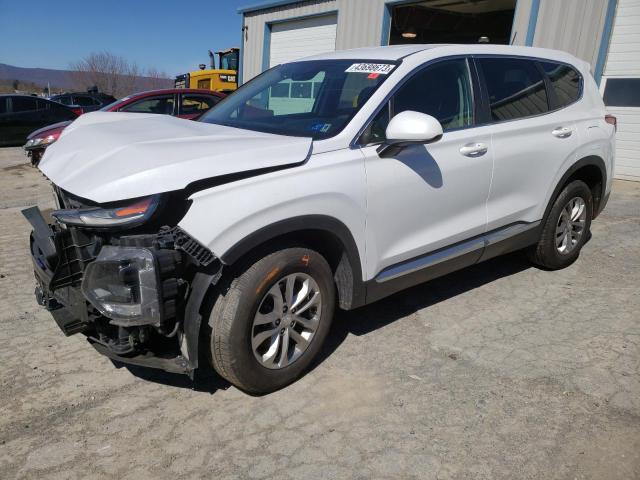 5NMS2CAD3KH011325 - 2019 HYUNDAI SANTA FE SE WHITE photo 1