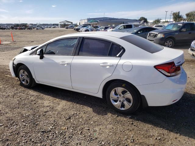 19XFB2F57DE035604 - 2013 HONDA CIVIC LX WHITE photo 2