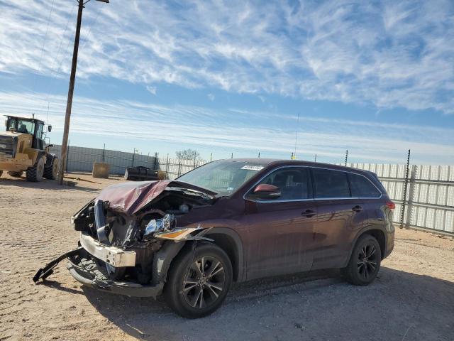 5TDZARFH5KS060877 - 2019 TOYOTA HIGHLANDER LE MAROON photo 1