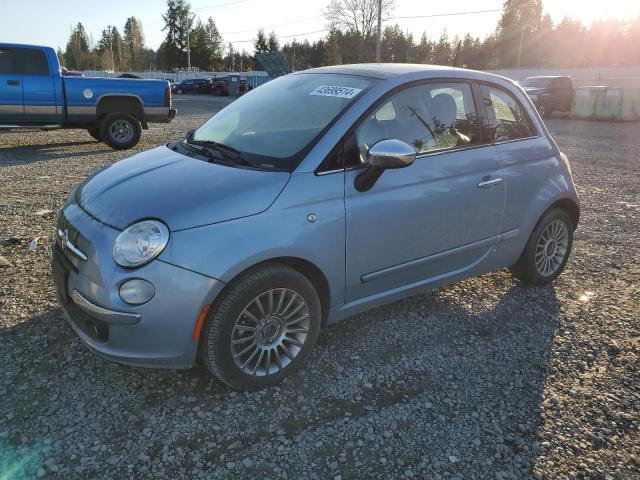 3C3CFFCR5DT634782 - 2013 FIAT 500 LOUNGE BLUE photo 1