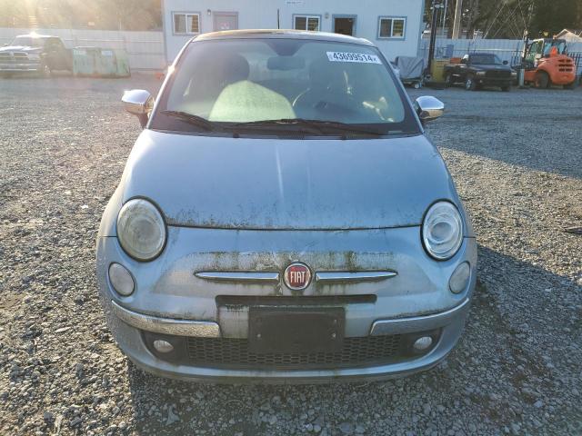 3C3CFFCR5DT634782 - 2013 FIAT 500 LOUNGE BLUE photo 5