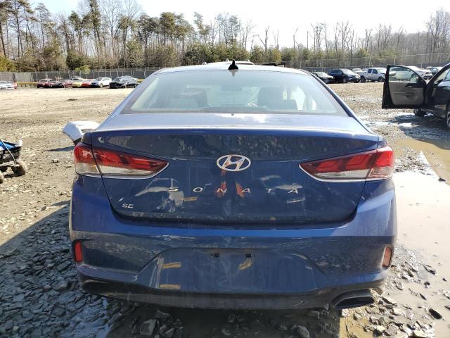 5NPE24AF2KH789655 - 2019 HYUNDAI SONATA SE BLUE photo 6