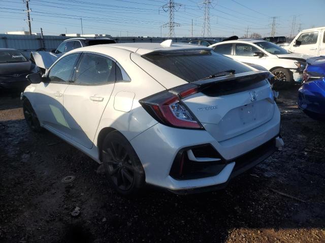 SHHFK7H8XLU218443 - 2020 HONDA CIVIC EXL WHITE photo 2
