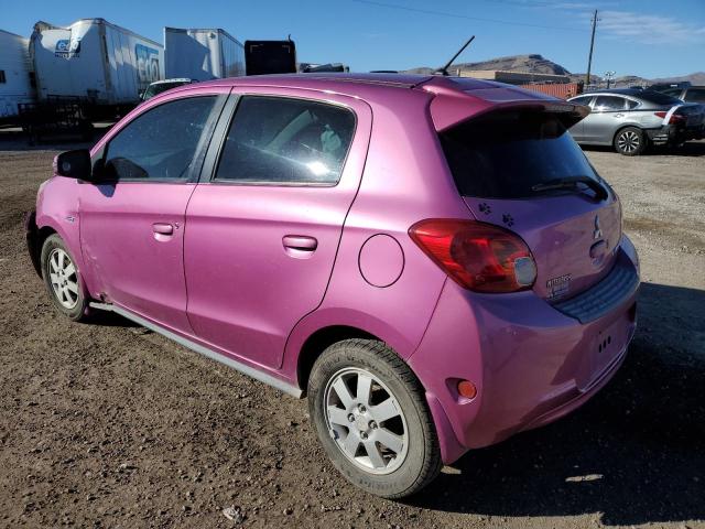 ML32A4HJ3FH049829 - 2015 MITSUBISHI MIRAGE ES PINK photo 2