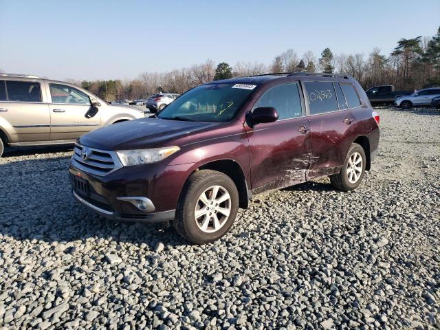 5TDBK3EH8DS217916 - 2013 TOYOTA HIGHLANDER BASE Bordeaux photo 1