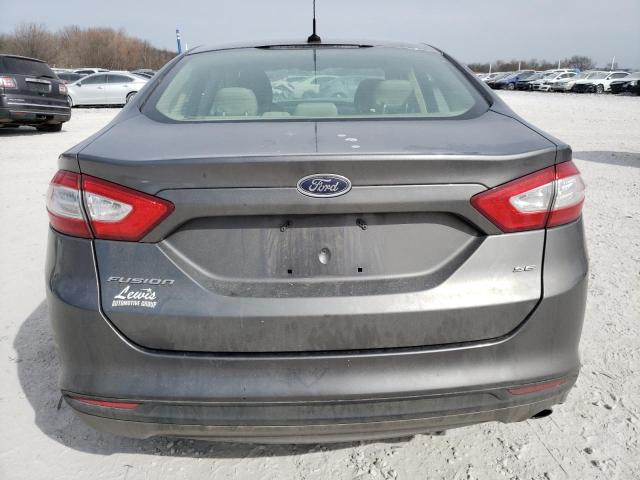 3FA6P0H71ER149151 - 2014 FORD FUSION SE GRAY photo 6