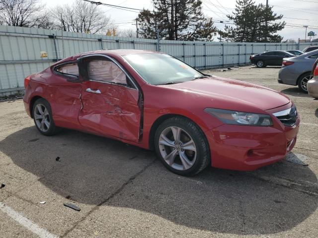 1HGCS2B83BA006301 - 2011 HONDA ACCORD EXL RED photo 4