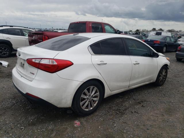 KNAFX4A83F5351429 - 2015 KIA FORTE EX WHITE photo 3