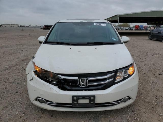 5FNRL5H96EB016579 - 2014 HONDA ODYSSEY TOURING WHITE photo 5