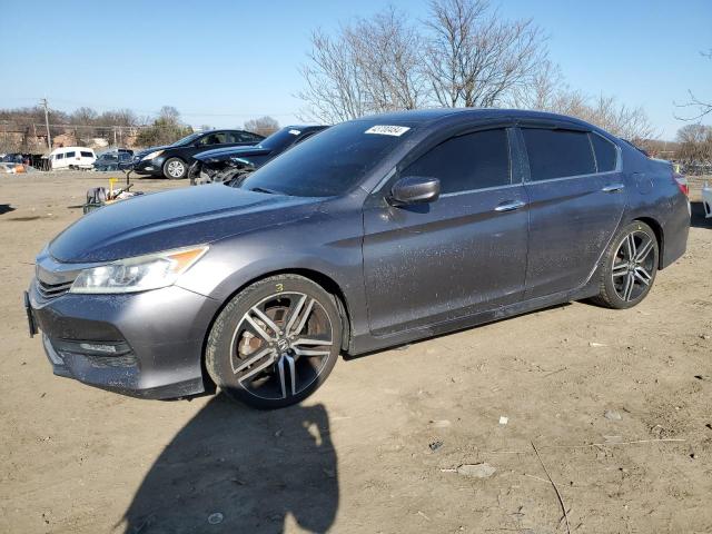 1HGCR2F66GA021323 - 2016 HONDA ACCORD SPORT GRAY photo 1