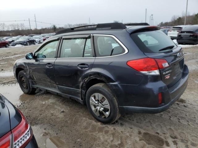 4S4BRBACXB3422681 - 2011 SUBARU OUTBACK 2.5I GRAY photo 2