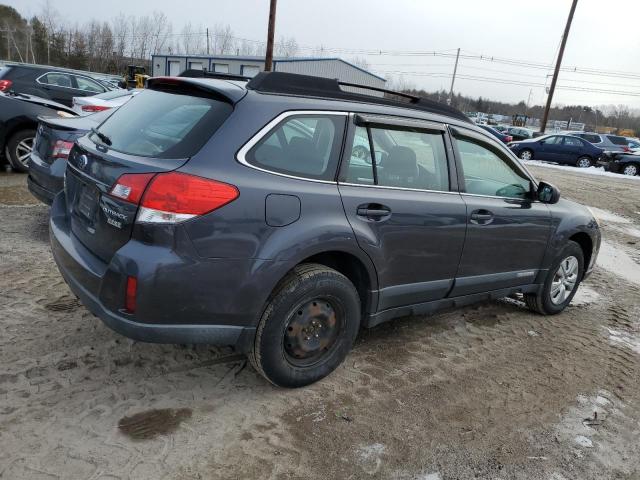 4S4BRBACXB3422681 - 2011 SUBARU OUTBACK 2.5I GRAY photo 3