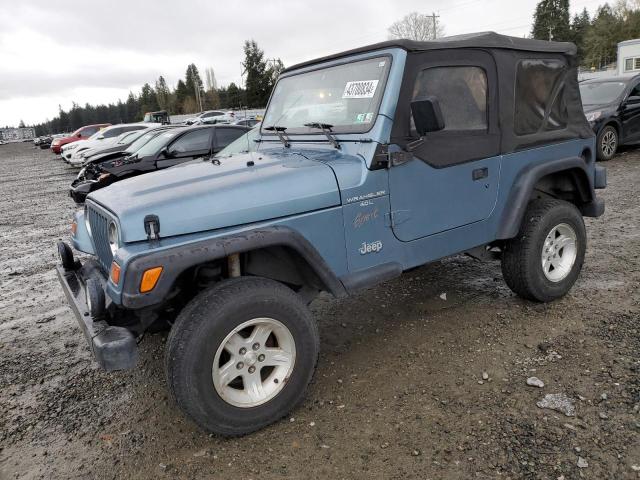 1J4FY19S8VP527256 - 1997 JEEP WRANGLER / SPORT BLUE photo 1