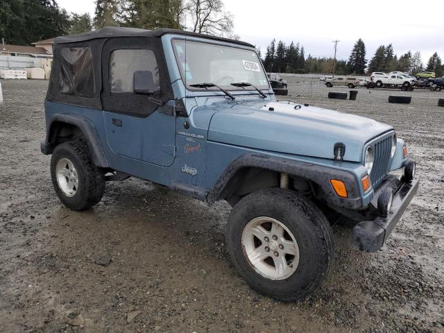 1J4FY19S8VP527256 - 1997 JEEP WRANGLER / SPORT BLUE photo 4