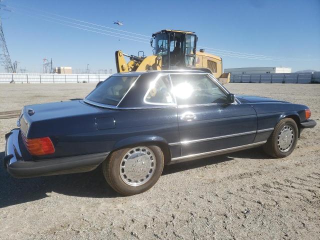 WDBBA48D8KA097612 - 1989 MERCEDES-BENZ 560 SL BLUE photo 3