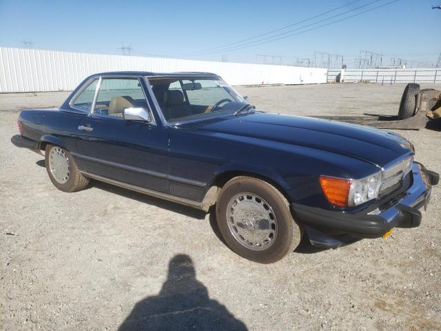 WDBBA48D8KA097612 - 1989 MERCEDES-BENZ 560 SL BLUE photo 4