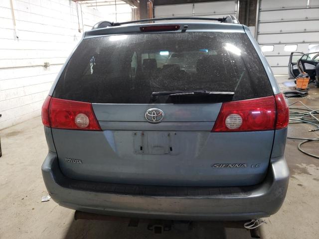 5TDZK23C37S016185 - 2007 TOYOTA SIENNA CE BLUE photo 6