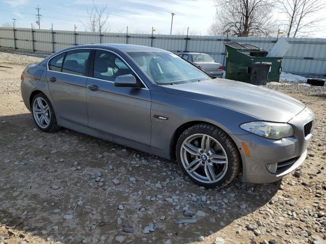 WBAFU7C50BC874460 - 2011 BMW 535 XI GRAY photo 4