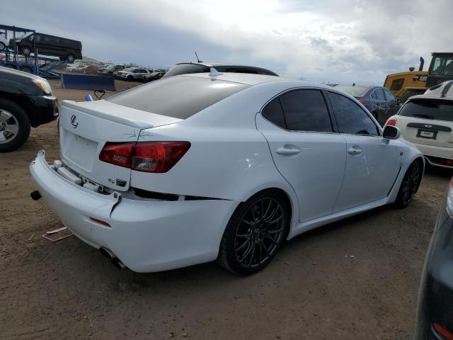 JTHBP5C2XD5011285 - 2013 LEXUS IS F WHITE photo 3