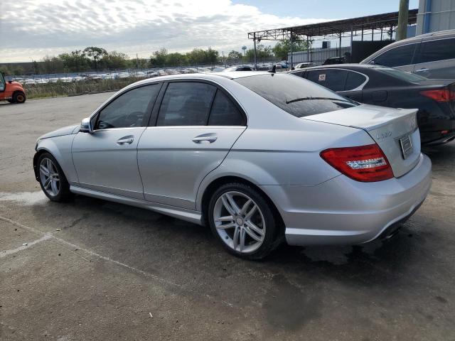 WDDGF4HB5EG238277 - 2014 MERCEDES-BENZ C 250 SILVER photo 2