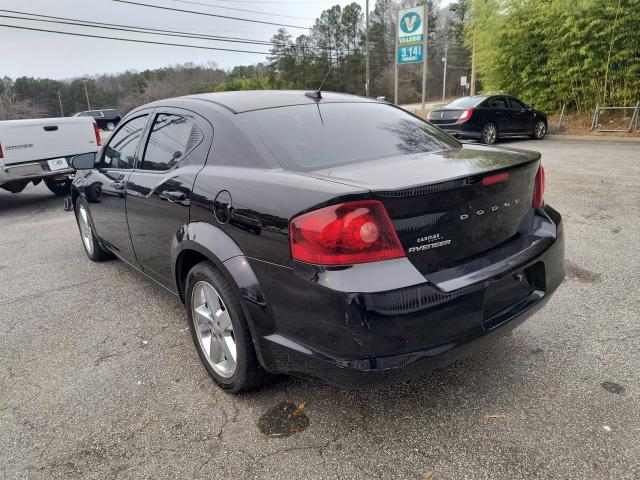 1C3CDZAG4DN747972 - 2013 DODGE AVENGER SE BLACK photo 3