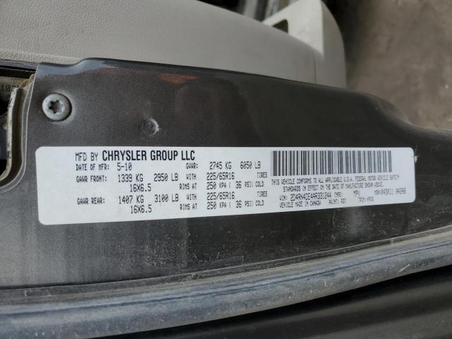 2D4RN4DE4AR331244 - 2010 DODGE GRAND CARA SE GRAY photo 14