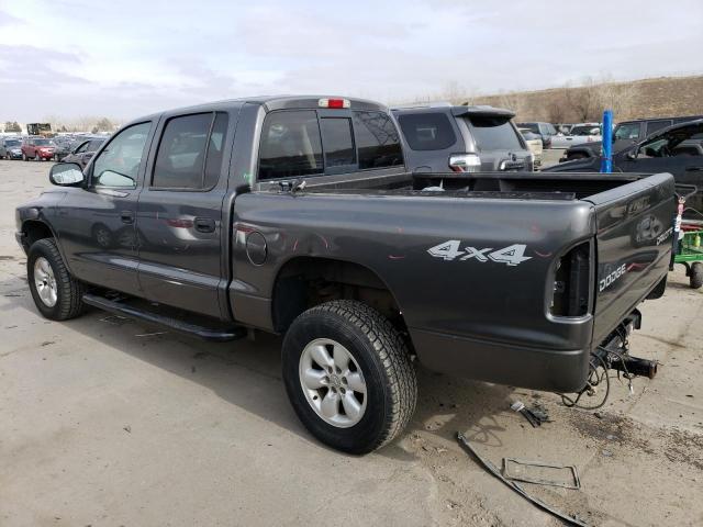 1D7HG38K04S665308 - 2004 DODGE DAKOTA QUAD SPORT GRAY photo 2