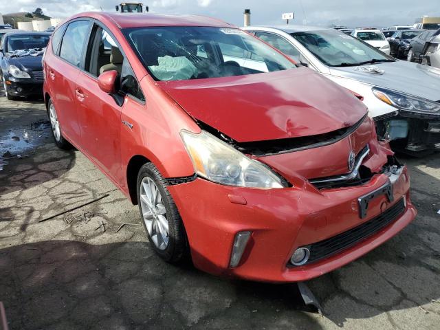 JTDZN3EU5C3067623 - 2012 TOYOTA PRIUS V RED photo 4