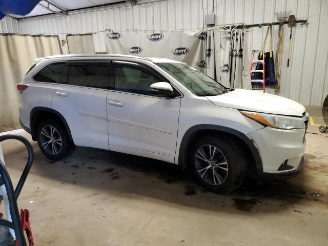 5TDJKRFH5GS254701 - 2016 TOYOTA HIGHLANDER XLE WHITE photo 4