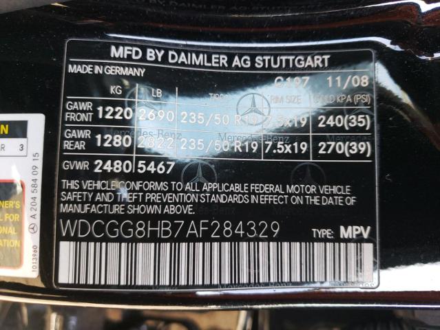 WDCGG8HB7AF284329 - 2010 MERCEDES-BENZ GLK 350 4MATIC BLACK photo 12