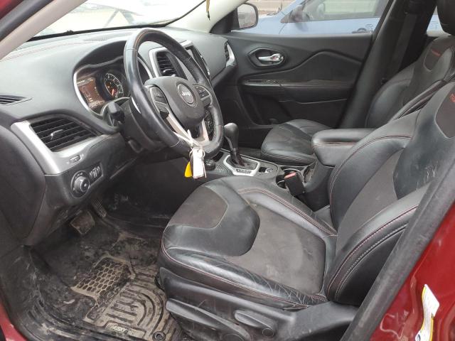 1C4PJMBS4EW196725 - 2014 JEEP CHEROKEE TRAILHAWK BURGUNDY photo 7