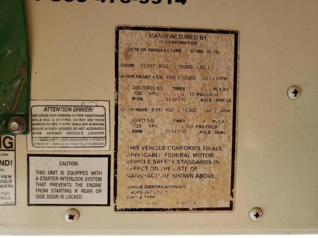 4DRBUAFN25B981154 - 2005 IC CORPORATION 3000 ყვითელი ფოტო 12